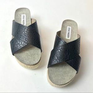 NEW STEVE MADDEN Vegan platform espadrille sandals